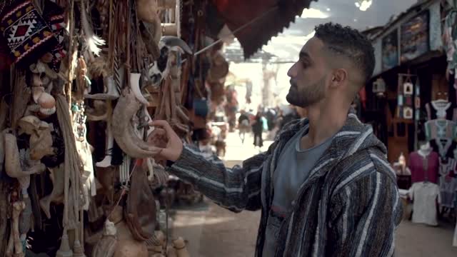 Middle frame of the market video